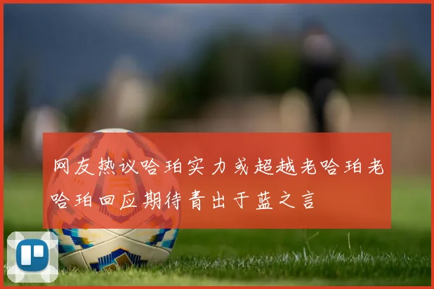 网友热议哈珀实力或超越老哈珀老哈珀回应期待青出于蓝之言